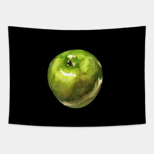 Watercolor Green Apple Tapestry