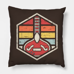 Retro Badge Sitar Pillow