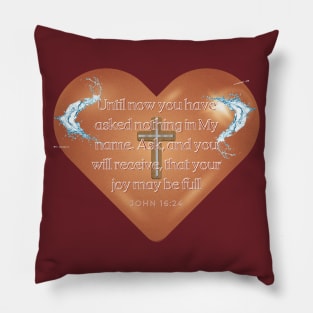 JOHN 16 : 24 ''HAPPINESS Pillow