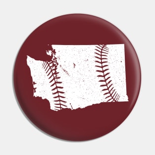 State of Washington Baseball Seams Pin