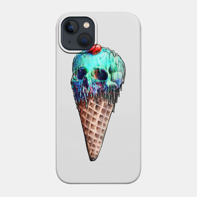 Ice Cream Skull - Skull - Phone Case