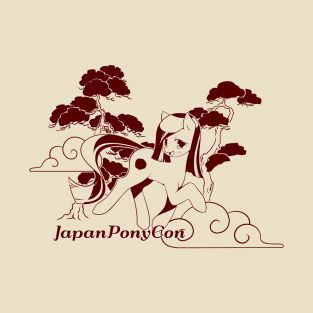 Poniko among bonsai trees T-Shirt