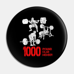 1000 Pound Clubs Pin
