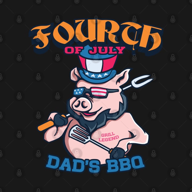 Fourth of July Daddy's BBQ by Pixeldsigns