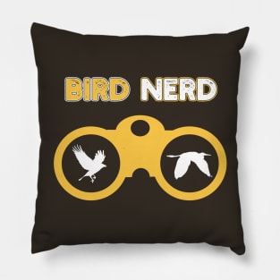 Birdwatcher Nerd Design Pillow