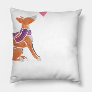 Watercolour Ibizan Hound Pillow