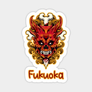 Fukuoka 福岡市 city demon Magnet