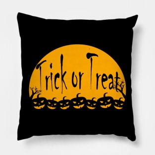 Trick or Treat Mystical Pumpkin Moonlight Pillow