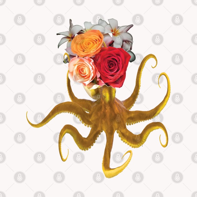 Octopus With Flowers by ArticArtac