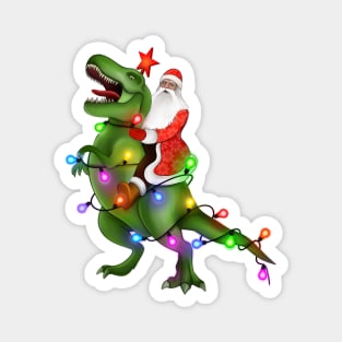 Happy holidays Santa on trex Magnet