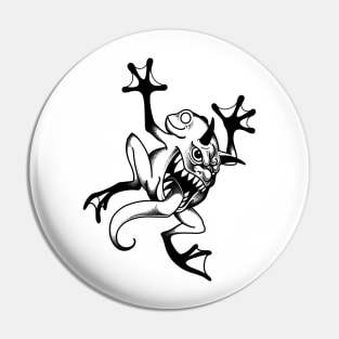 Demon frog Pin