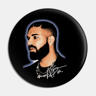 Drake Portrait Pin