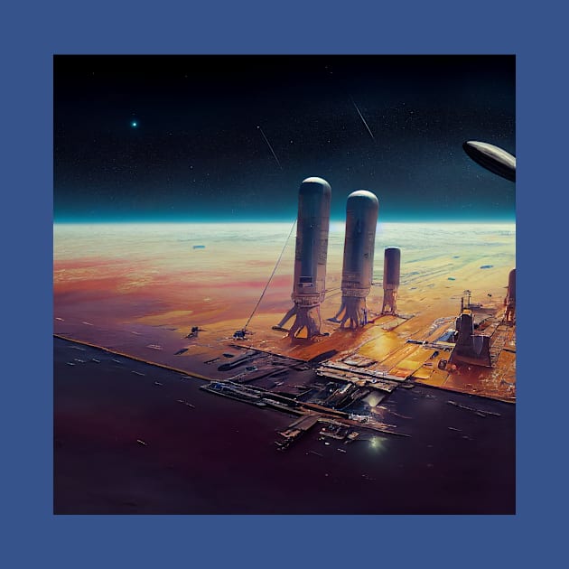 Interplanetary Spaceport by Grassroots Green