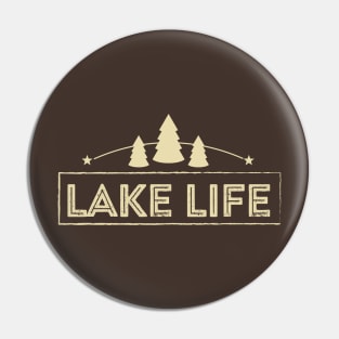 Lake Life with Trees and Stars Pin