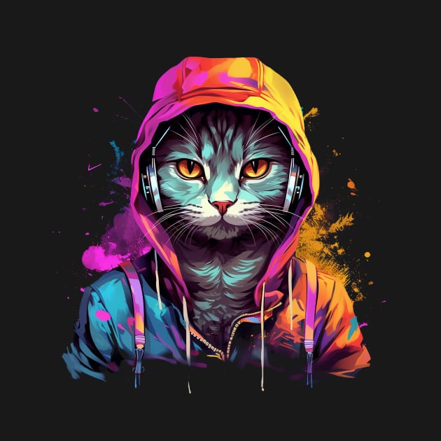 Cat in Hoodie by WahomeV