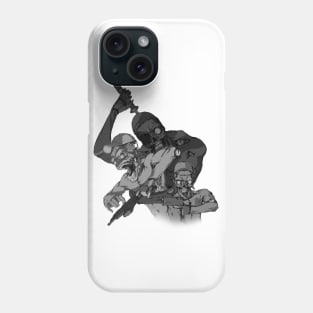 stupefied conscripts rush into battle Phone Case