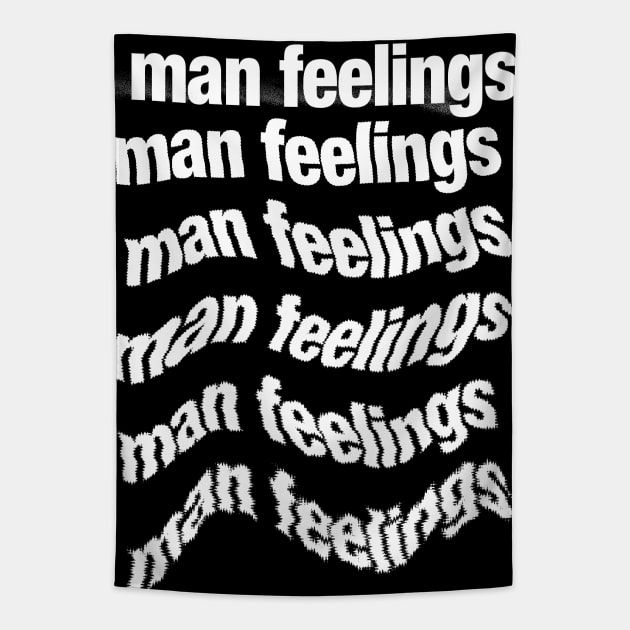 Man Feelings  //// Peep Show Fan Design Tapestry by DankFutura