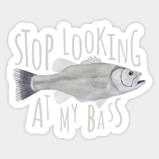 Bass Fish Stickers for Sale