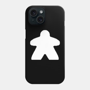 White Pixelated Meeple Phone Case