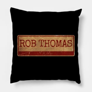 Aliska, text red retro Rob Thomas Pillow