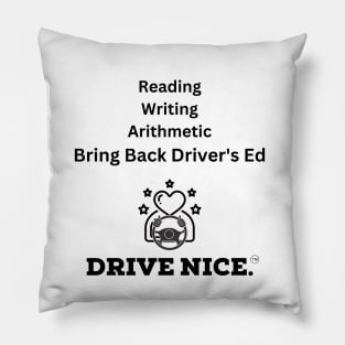 Driver's Ed Pillow