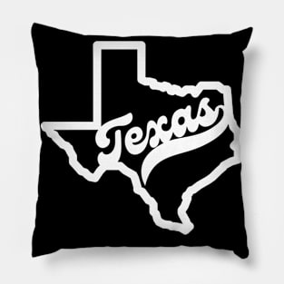 Texas State Map Pillow