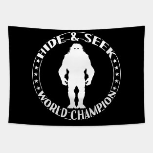 Hide And Seek Champion Bigfoot Tapestry