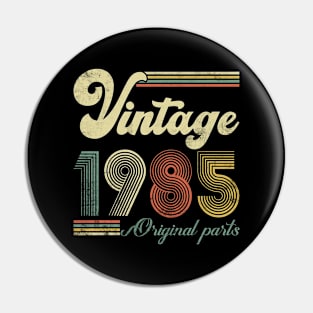 Vintage 1985 39th Birthday Gift Men Women 39 Years Old Pin