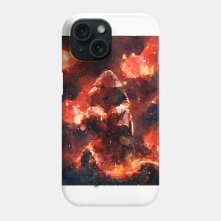 Fire Assassin Watercolor Phone Case