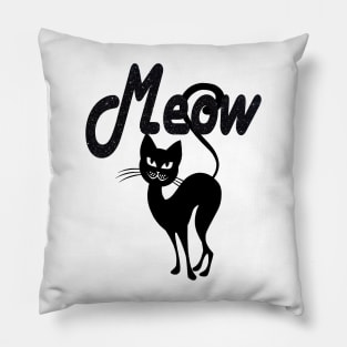 Meow Cute Cool Cat Pillow