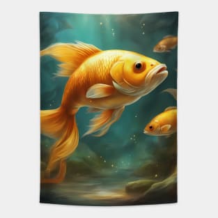 Fascinating Fish Characters Tapestry