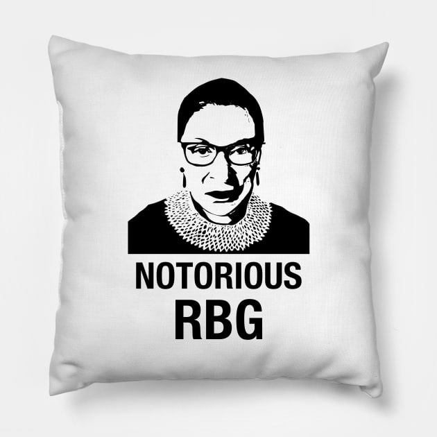 Notorious RBG Pillow by lightbulbmcoc