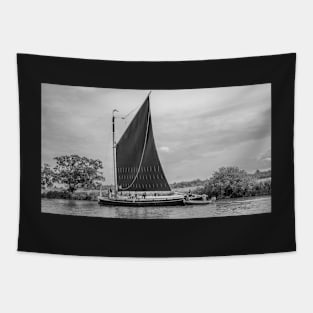 Traditional wherry sailing on the River Bure, Norfolk Broads Tapestry