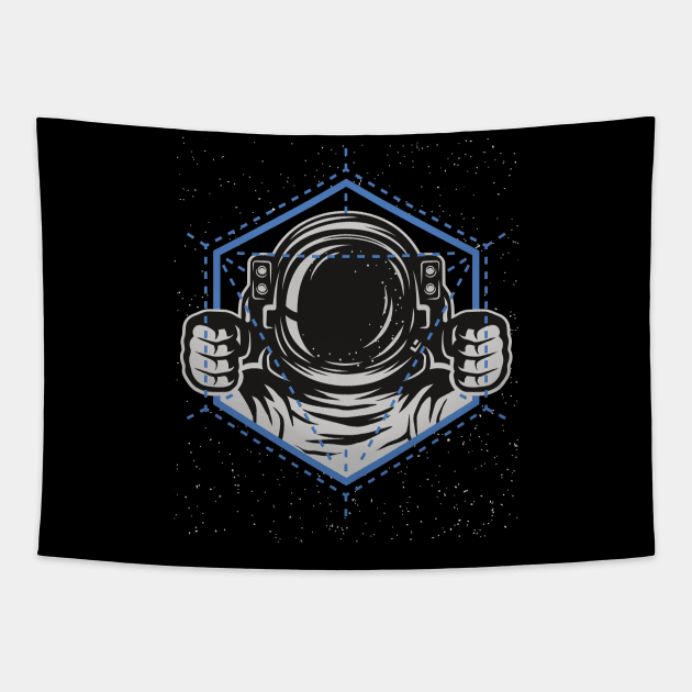 Escape to Space. Astronaut Space Adventure Movies & Comic fun. Tapestry by BecomeAHipsterGeekNow