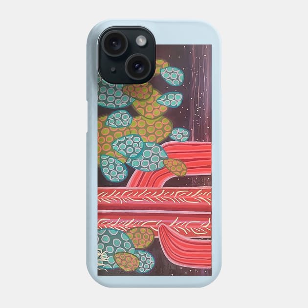 Electric Nights Phone Case by oil and ink