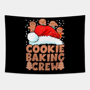 Christmas Cookie Baking Crew Pajamas Family Xmas Tapestry