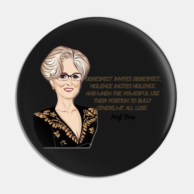 Meryl Streep Cartoon Quote Pin by baranskini