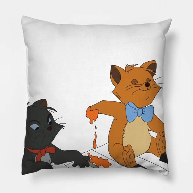 Aristocats (w/ Background) Pillow by Whovian03