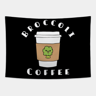 broccoli coffee Funny shirt Tapestry