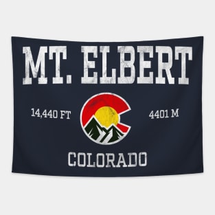 Mt Elbert Colorado 14ers Vintage Athletic Mountains Tapestry