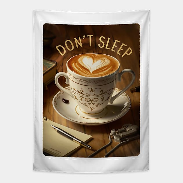 DON'T SLEEP Tapestry by likbatonboot