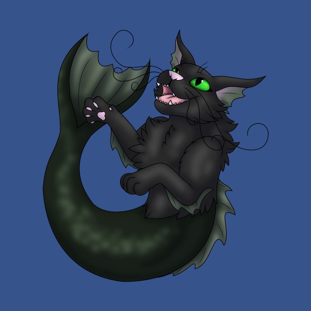 Purrmaid: Black by spyroid101