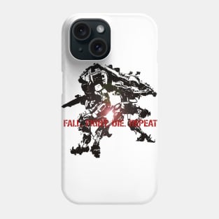 Fall. Fight. Die. Repeat. (Titanfall 2/Edge of Tomorrow mashup contrast) Phone Case