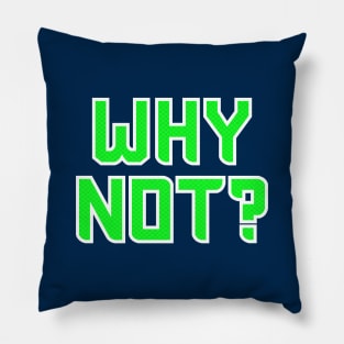 Why Not Seattle - Navy 2 Pillow
