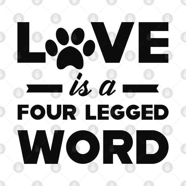 Dod / Cat - Love is a four legged by KC Happy Shop