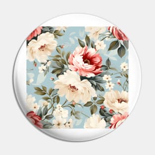 Shabby Chic Flowers Pattern 16 Pin