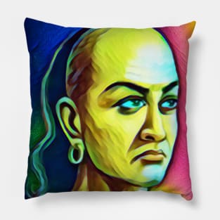 Chanakya Colourful Portrait | Chanakya Artwork 6 Pillow