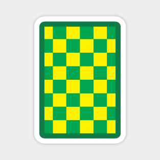 Norwich Checkered Flag Magnet