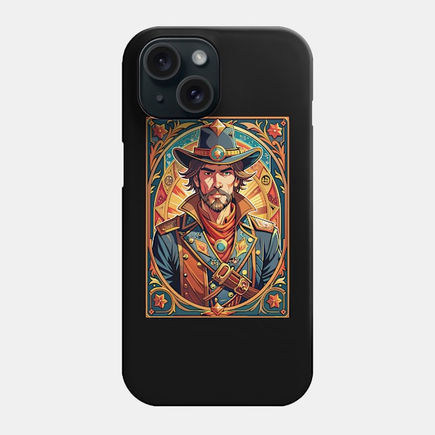 Cowboy tarot card Phone Case by onemoremask