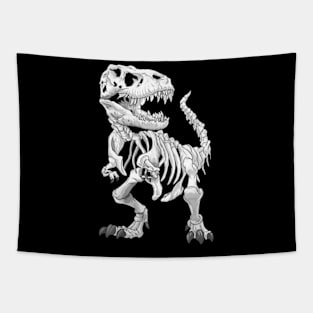 TRex Skeleton Dino bones paleontologist Fossil Dinosaur Tapestry